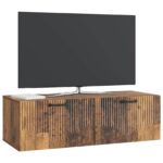 vidaXL Nástenná TV skrinka Staré drevo 98 x 41 x 30 cm – Obrázok 3