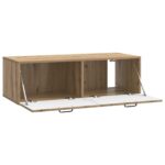 vidaXL Nástenná TV skrinka Nástenný Dub artisan 98 x 41 x 30 cm – Obrázok 5