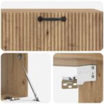 vidaXL Nástenná TV skrinka Nástenný Dub artisan 98 x 41 x 30 cm – Obrázok 9