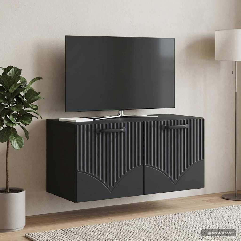 899046_1.jpg vidaXL Nástenná TV skrinka Čierna 59,5 x 31 x 30 cm Kompozitné drevo – Obrázok 1
