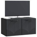 vidaXL Nástenná TV skrinka Čierna 59,5 x 31 x 30 cm Kompozitné drevo – Obrázok 3