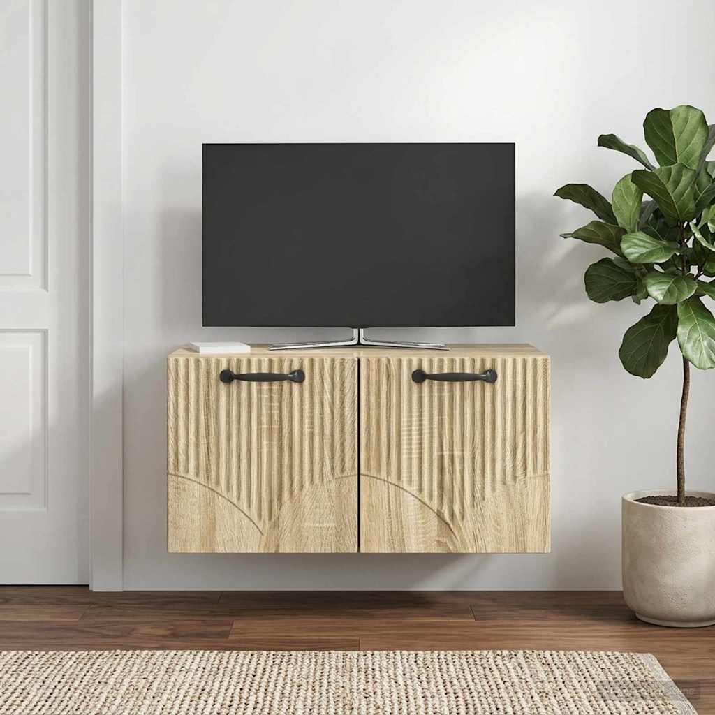 899047_1.jpg vidaXL Nástenná TV skrinka Nástenný Dub sonoma 59,5 x 31 x 30 cm – Obrázok 1