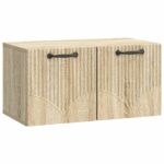 vidaXL Nástenná TV skrinka Nástenný Dub sonoma 59,5 x 31 x 30 cm – Obrázok 2