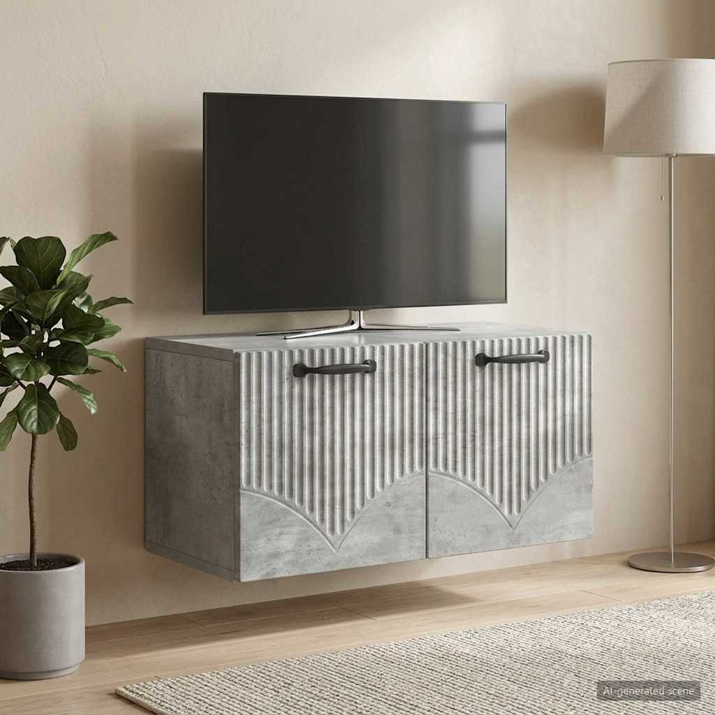 899048_1.jpg vidaXL Nástenná TV skrinka Nástenný Betónovo sivá 59,5 x 31 x 30 cm – Obrázok 1
