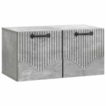 vidaXL Nástenná TV skrinka Nástenný Betónovo sivá 59,5 x 31 x 30 cm – Obrázok 2
