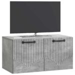 vidaXL Nástenná TV skrinka Nástenný Betónovo sivá 59,5 x 31 x 30 cm – Obrázok 3