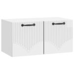 vidaXL Nástenná TV skrinka Biela s vysokým leskom 59,5 x 31 x 30 cm – Obrázok 2