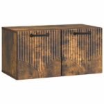 vidaXL Nástenná TV skrinka Nástenný Dymový dub 59,5 x 31 x 30 cm – Obrázok 2