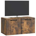 vidaXL Nástenná TV skrinka Nástenný Dymový dub 59,5 x 31 x 30 cm – Obrázok 3