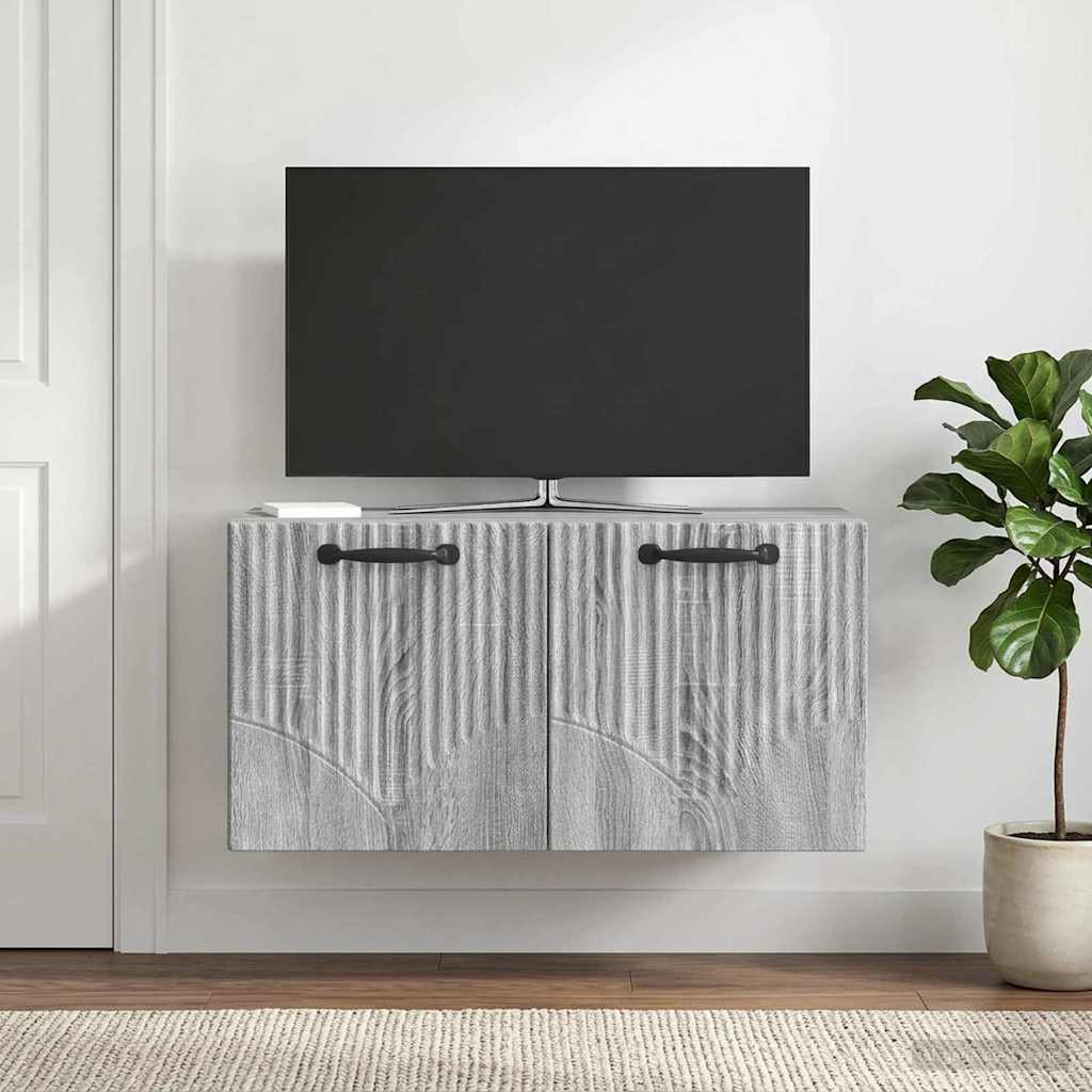 899051_1.jpg vidaXL Nástenná TV skrinka Nástenný Sivá sonoma 59,5 x 31 x 30 cm – Obrázok 1