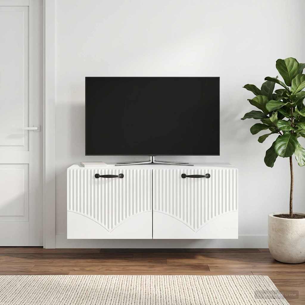 899055_1.jpg vidaXL Nástenná TV skrinka Biela 78,5 x 31 x 30 cm Kompozitné drevo – Obrázok 1