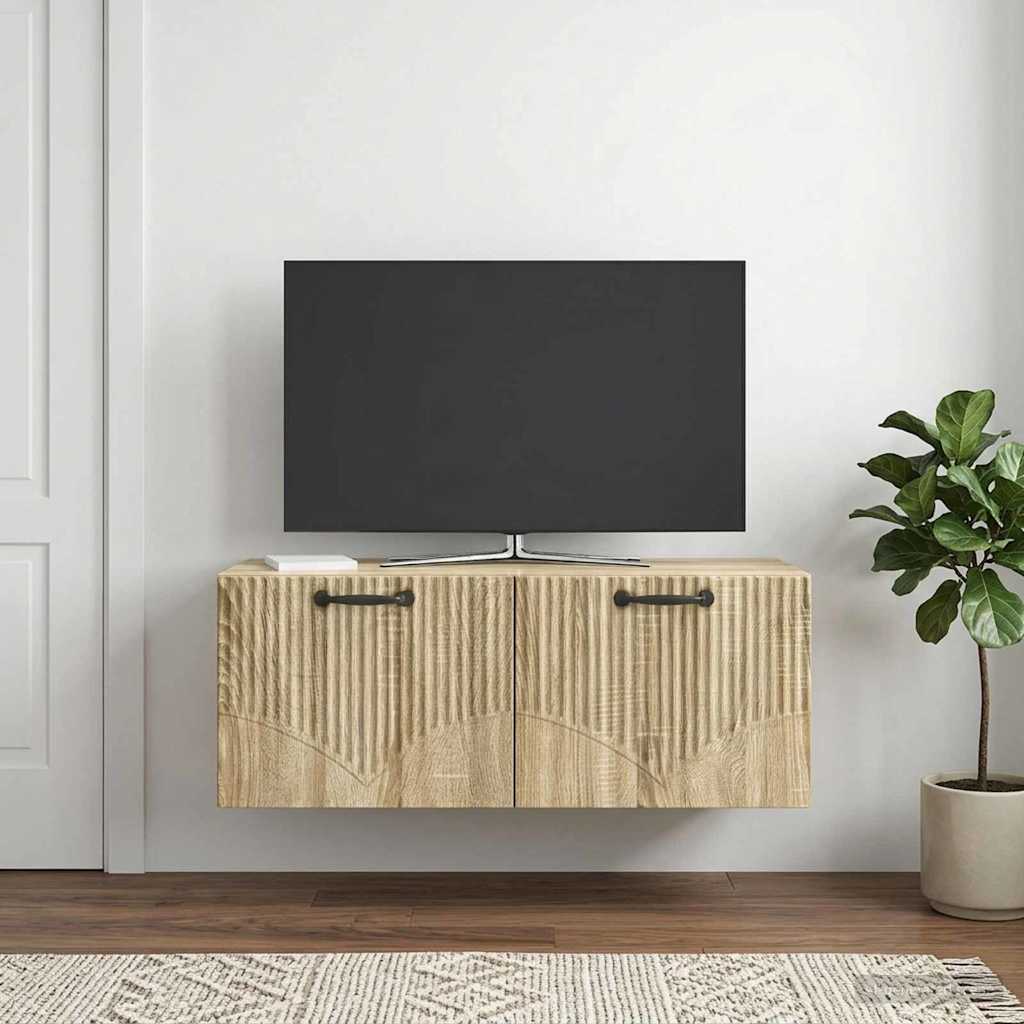 899057_1.jpg vidaXL Nástenná TV skrinka Nástenný Dub sonoma 78,5 x 31 x 30 cm – Obrázok 1