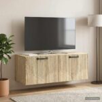 vidaXL Nástenná TV skrinka Nástenný Dub sonoma 78,5 x 31 x 30 cm – Obrázok 4