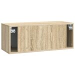 vidaXL Nástenná TV skrinka Nástenný Dub sonoma 78,5 x 31 x 30 cm – Obrázok 8