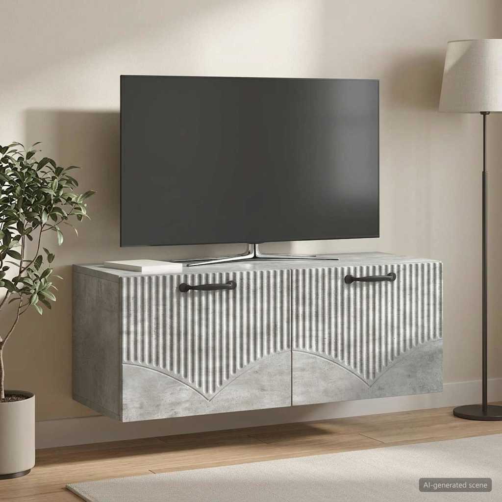 899058_1.jpg vidaXL Nástenná TV skrinka Nástenný Betónovo sivá 78,5 x 31 x 30 cm – Obrázok 1