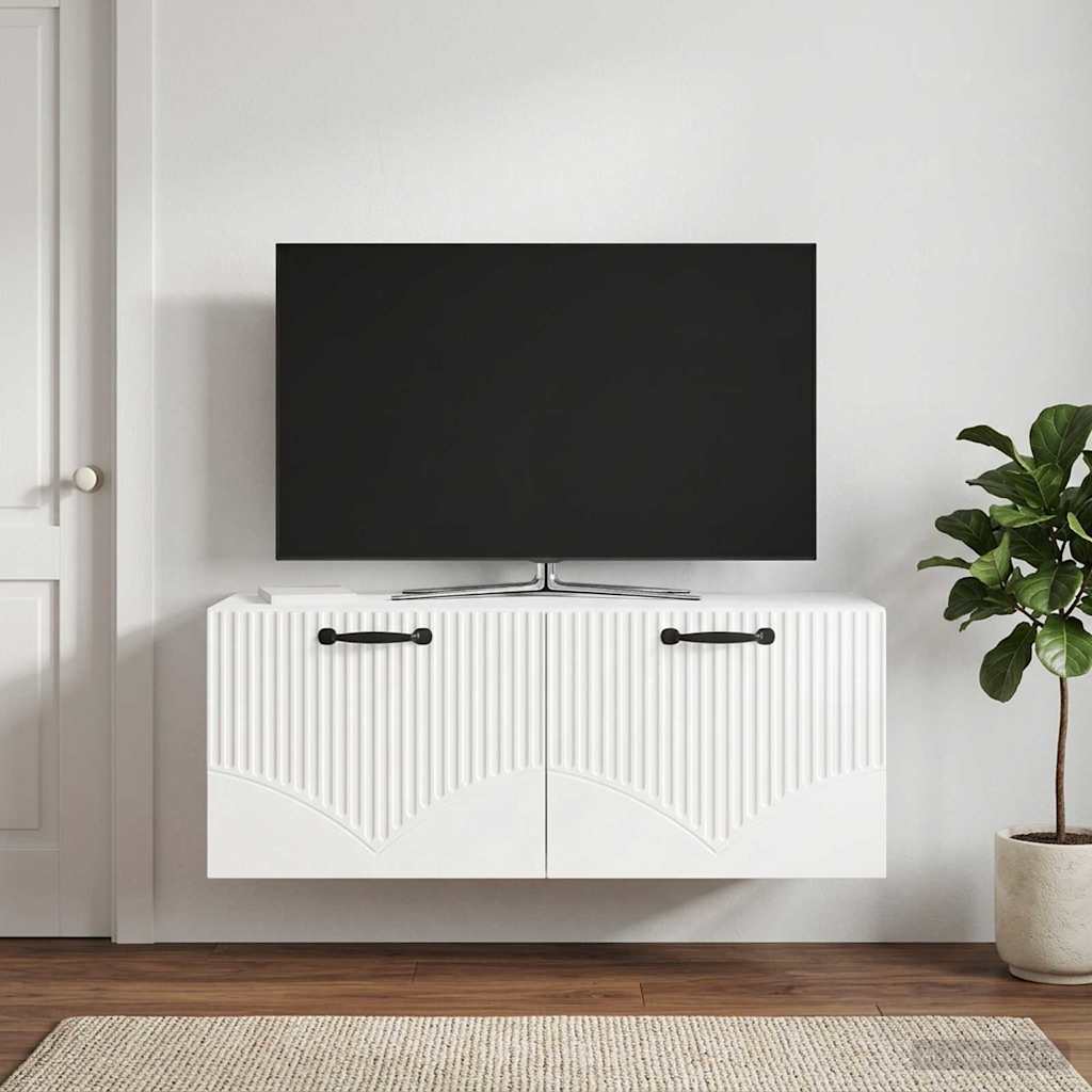 899059_1.jpg vidaXL Nástenná TV skrinka Biela s vysokým leskom 78,5 x 31 x 30 cm – Obrázok 1