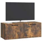 vidaXL Nástenná TV skrinka Nástenný Dymový dub 78,5 x 31 x 30 cm – Obrázok 3