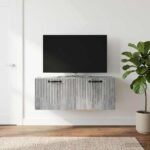 vidaXL Nástenná TV skrinka Nástenný Sivá sonoma 78,5 x 31 x 30 cm – Obrázok 4