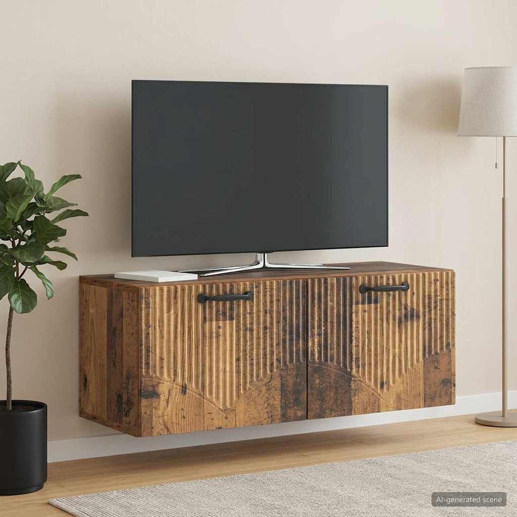 899063_1.jpg vidaXL Nástenná TV skrinka Staré drevo 78,5 x 31 x 30 cm – Obrázok 1