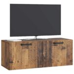 vidaXL Nástenná TV skrinka Staré drevo 78,5 x 31 x 30 cm – Obrázok 3