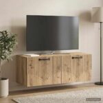 vidaXL Nástenná TV skrinka Nástenný Dub artisan 78,5 x 31 x 30 cm