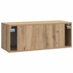 vidaXL Nástenná TV skrinka Nástenný Dub artisan 78,5 x 31 x 30 cm – Obrázok 8