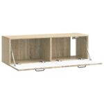 vidaXL Nástenná TV skrinka Dub sonoma 98 x 31 x 30 cm Kompozitné drevo – Obrázok 5