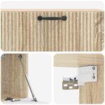 vidaXL Nástenná TV skrinka Dub sonoma 98 x 31 x 30 cm Kompozitné drevo – Obrázok 9
