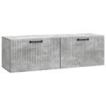 vidaXL Nástenná TV skrinka Nástenný Betónovo sivá 98 x 31 x 30 cm – Obrázok 2