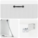 vidaXL Nástenná TV skrinka Biela s vysokým leskom 98 x 31 x 30 cm – Obrázok 9