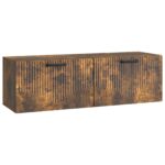 vidaXL Nástenná TV skrinka Dymový dub 98 x 31 x 30 cm Kompozitné drevo – Obrázok 2