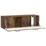 vidaXL Nástenná TV skrinka Dymový dub 98 x 31 x 30 cm Kompozitné drevo – Obrázok 5