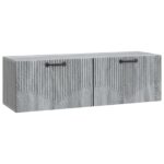vidaXL Nástenná TV skrinka Nástenný Sivá sonoma 98 x 31 x 30 cm – Obrázok 2