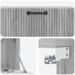 vidaXL Nástenná TV skrinka Nástenný Sivá sonoma 98 x 31 x 30 cm – Obrázok 9