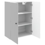vidaXL Nástenná skrinka Biela s vysokým leskom 66 x 34,5 x 90 cm – Obrázok 2