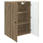 vidaXL Nástenná skrinka Dub artisan 66 x 34,5 x 90 cm Kompozitné drevo – Obrázok 2