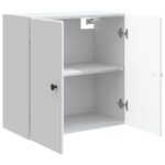 vidaXL Nástenná skrinka Biela 59 x 31 x 60 cm Kompozitné drevo – Obrázok 2