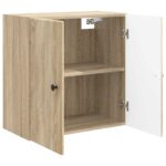 vidaXL Nástenná skrinka Dub sonoma 59 x 31 x 60 cm Kompozitné drevo – Obrázok 2
