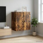 vidaXL Nástenná skrinka Dymový dub 59 x 31 x 60 cm Kompozitné drevo – Obrázok 8