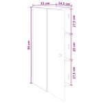 vidaXL Nástenná skrinka Dub sonoma 33 x 34,5 x 90 cm Kompozitné drevo – Obrázok 8