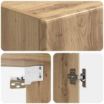 vidaXL Nástenná skrinka Dub artisan 33 x 34,5 x 90 cm Kompozitné drevo – Obrázok 6
