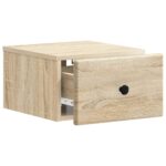vidaXL Nástenná nočná skrinka 2 pcs Dub sonoma 34,5 x 33 x 20 cm – Obrázok 4