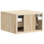 vidaXL Nástenná nočná skrinka 2 pcs Dub sonoma 34,5 x 33 x 20 cm – Obrázok 7