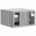 vidaXL Nástenná nočná skrinka 2 pcs Sivá sonoma 34,5 x 33 x 20 cm – Obrázok 7