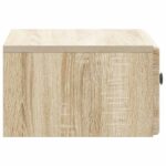 vidaXL Nástenná nočná skrinka so zásuvkou Dub sonoma 49 x 34,5 x 20 cm – Obrázok 5