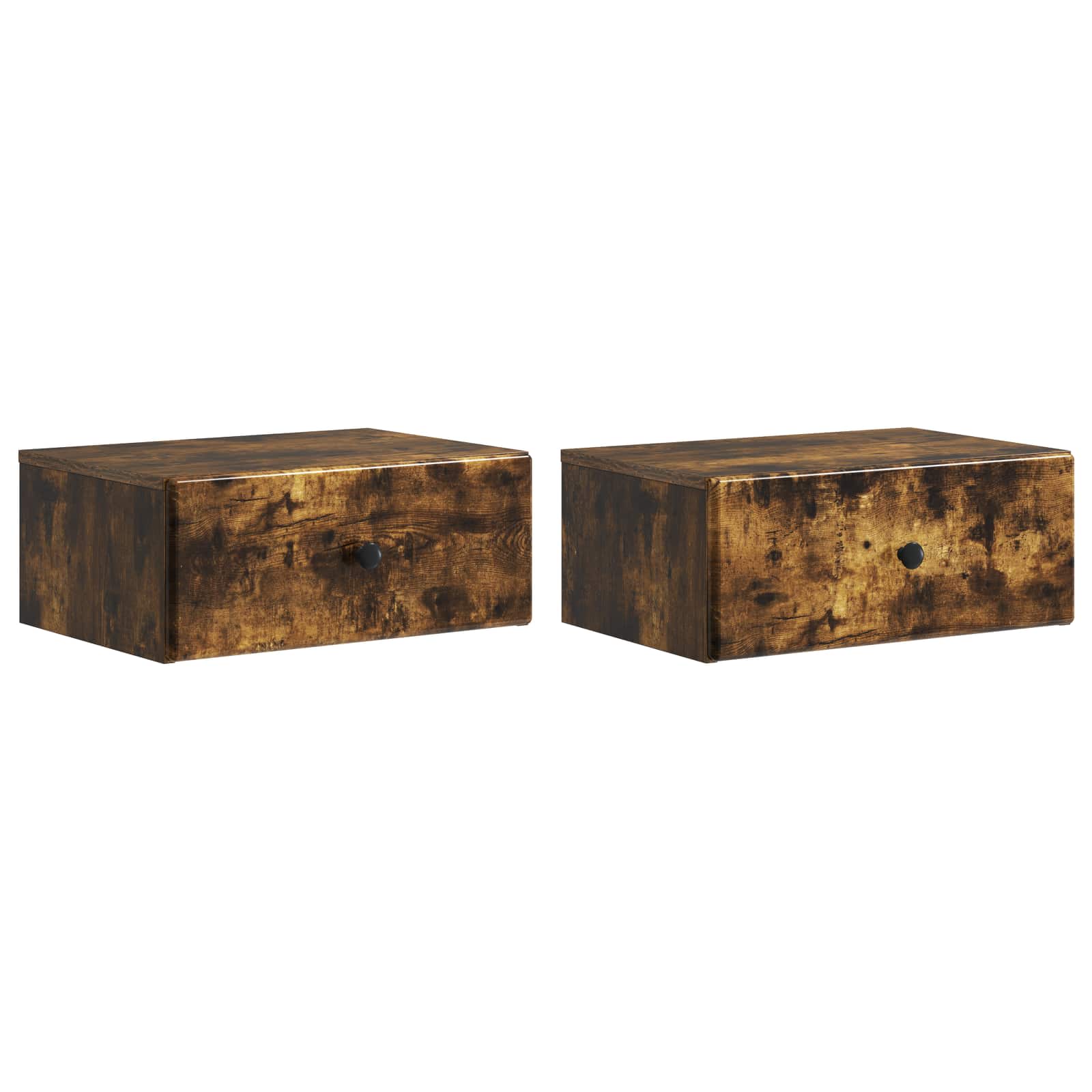 899136_1.jpg vidaXL Nástenná nočná skrinka 2 pcs Dymový dub 49 x 34,5 x 20 cm – Obrázok 1