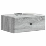 vidaXL Nástenná nočná skrinka Nástenný Sivá sonoma 49 x 34,5 x 20 cm – Obrázok 2