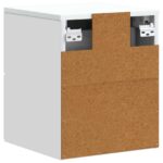 vidaXL Nástenná nočná skrinka Nástenný 2 pcs Biela 34,5 x 33 x 40 cm – Obrázok 7