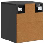 vidaXL Nástenná nočná skrinka so zásuvkou Čierna 34,5 x 33 x 40 cm – Obrázok 6