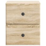 vidaXL Nástenná nočná skrinka 2 pcs Dub sonoma 34,5 x 33 x 40 cm – Obrázok 5